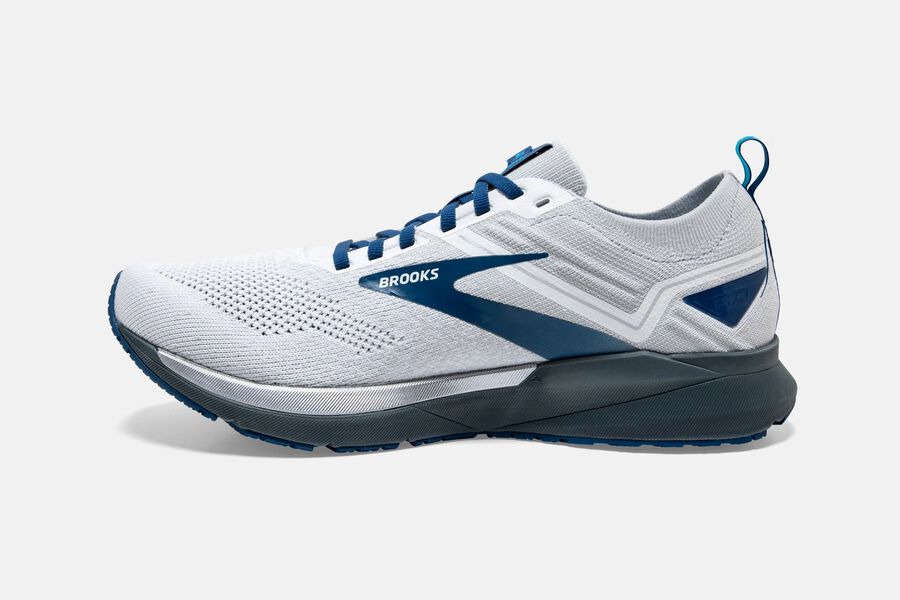 Brooks Ricochet 3 Road Running Shoes Mens - White/Blue - WTDCI-8206